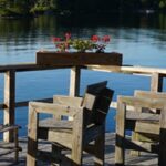 Deck at Leen's Lodge in Maine